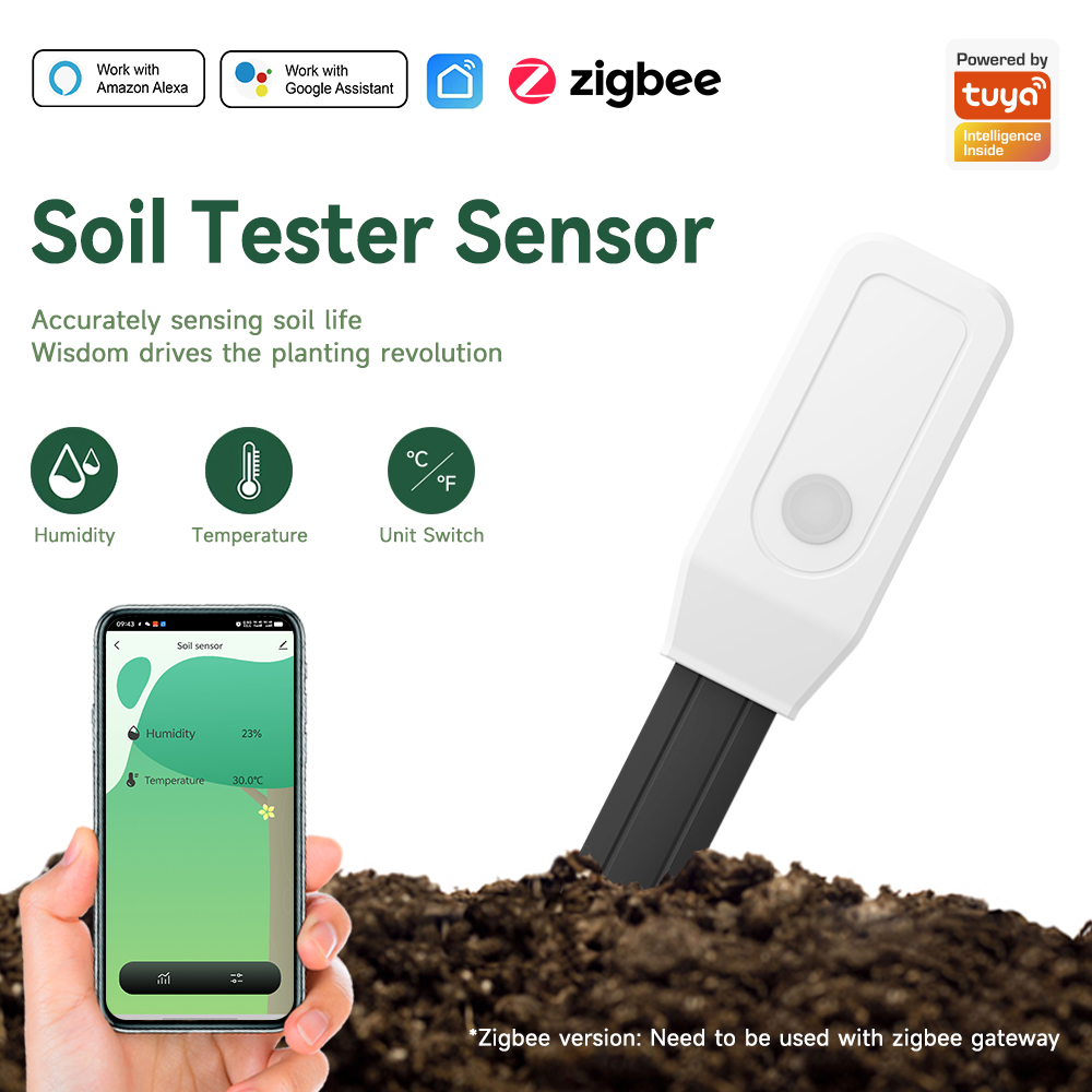 Plant Monitor - iHseno Tuya Zigbee Smart Soil Tester