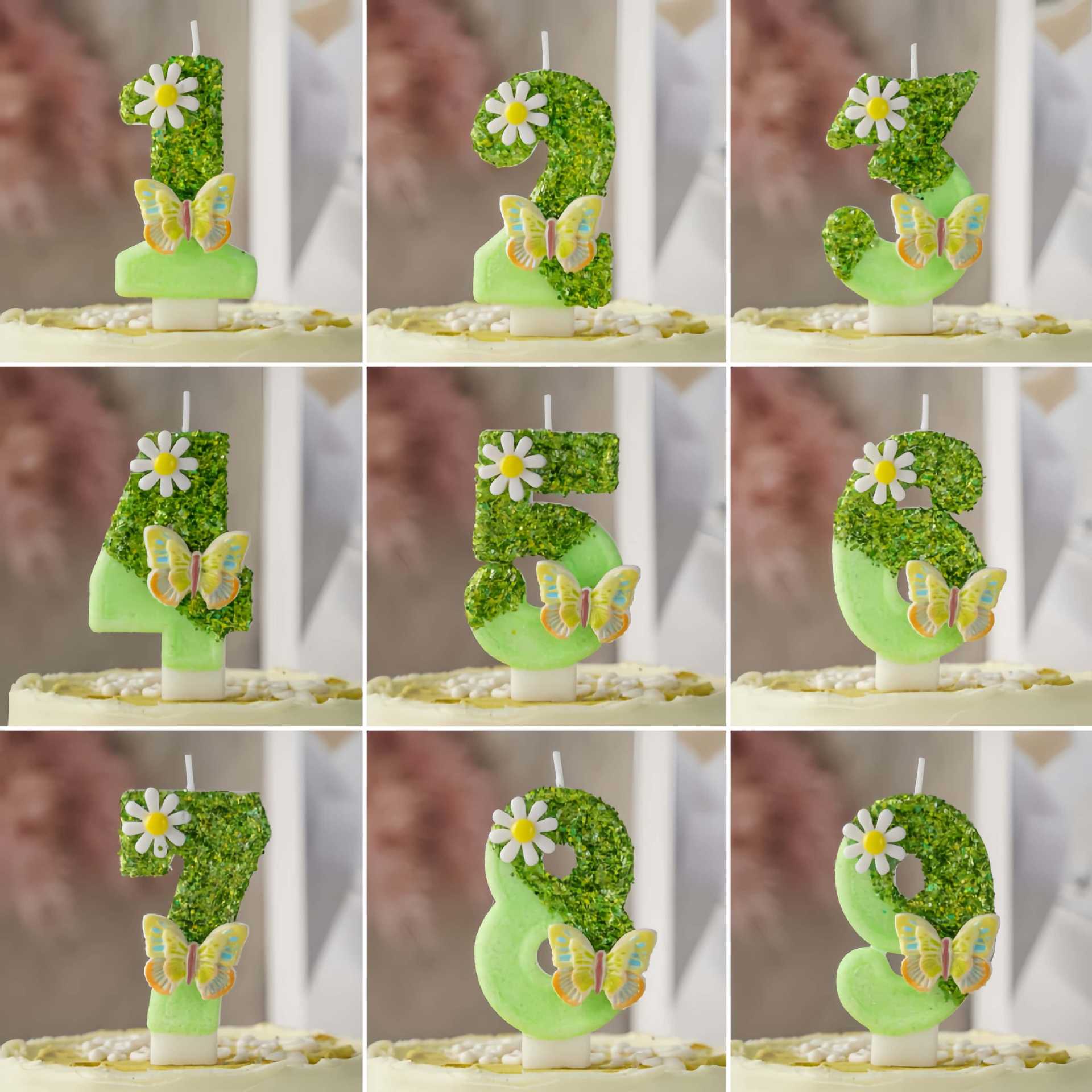 New 0-9 Number Birthday Candle - Garden Camera 评论和价格