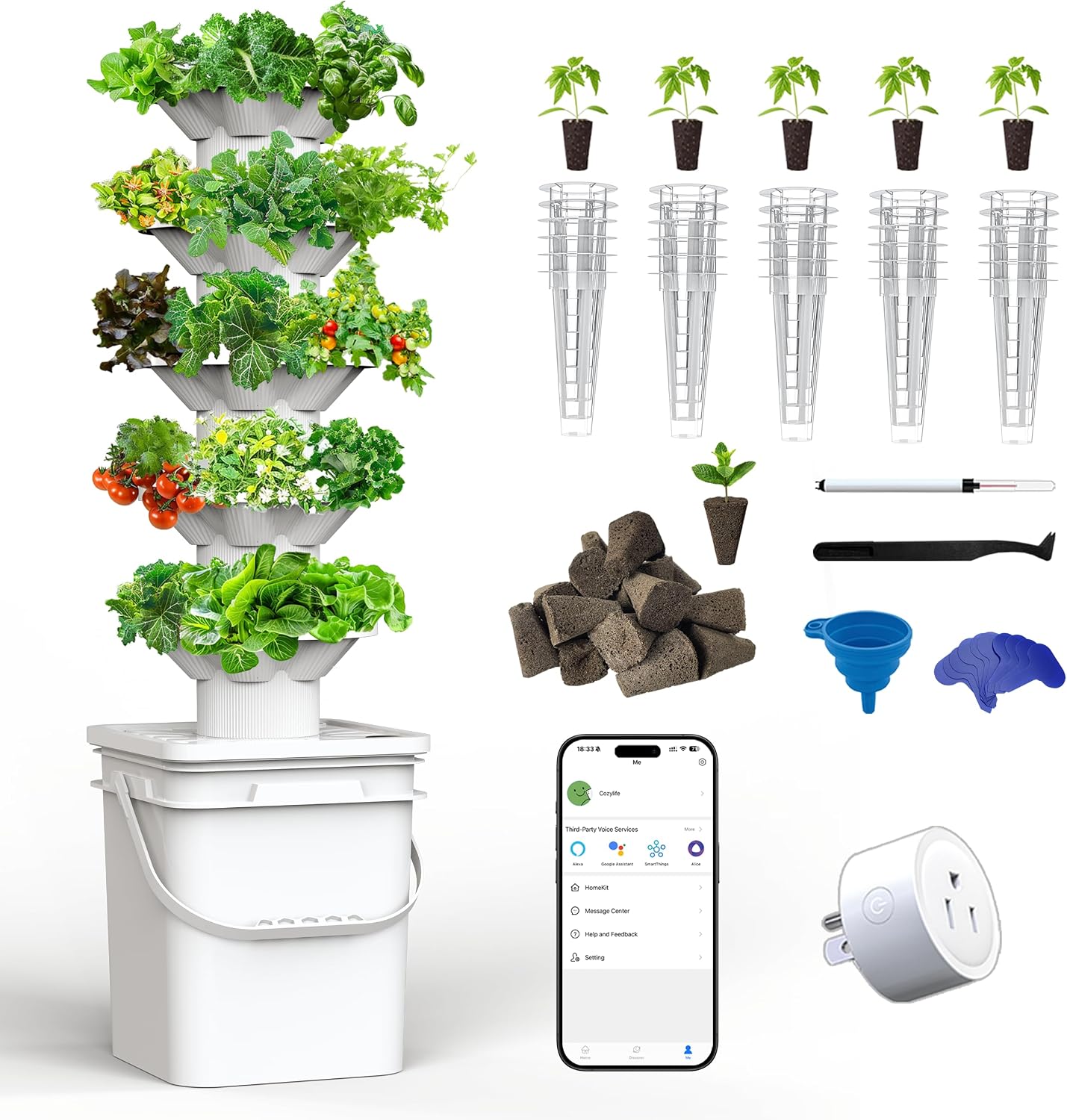 Hydroponics Growing System Kit - Hydroponic Tower 评论和价格