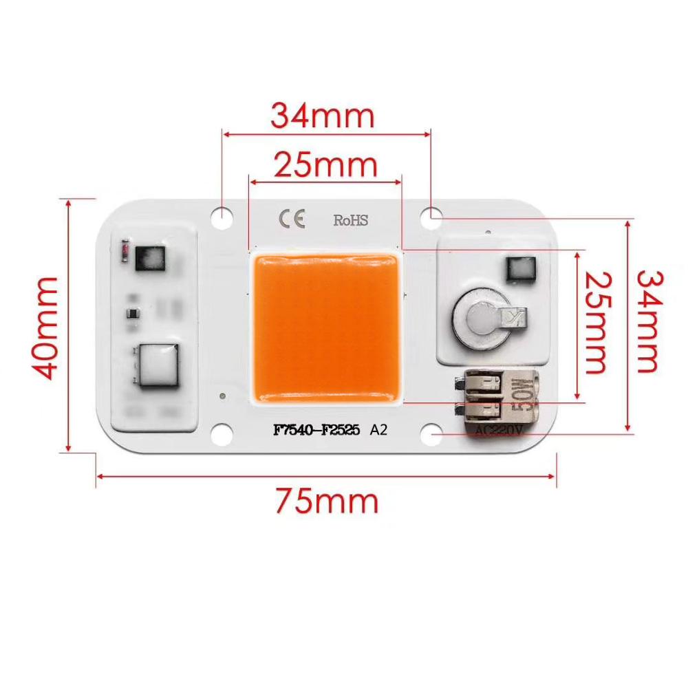 LED COB RGB Chip 50W AC220V No - Plant Grow Light Full Spectrum 评论和价格
