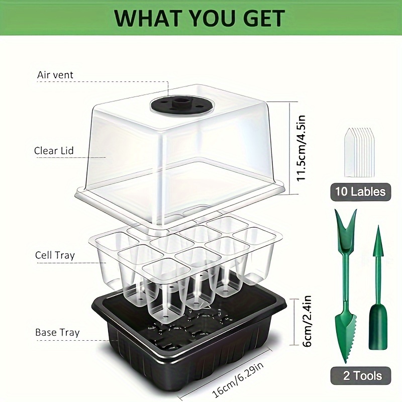 1/2/3-Pack 12/24/36-Cell Seed  - Indoor Garden Kit 评论和价格