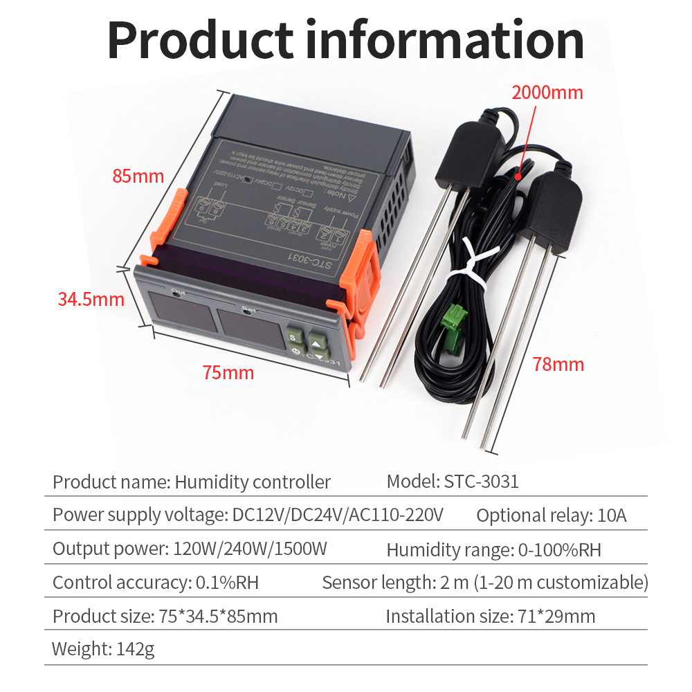 STC-3029 / 3030 / 3031 Moistur - Plant Monitor 评论和价格